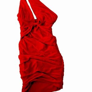 NWOT Oh Polly One shoulder cut out mini dress